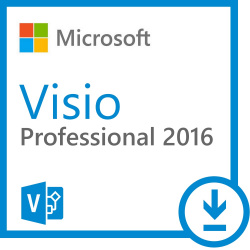 Visio Professional 2016 Microsoft D87-07101 Código ESD 1PC Plurilingüe