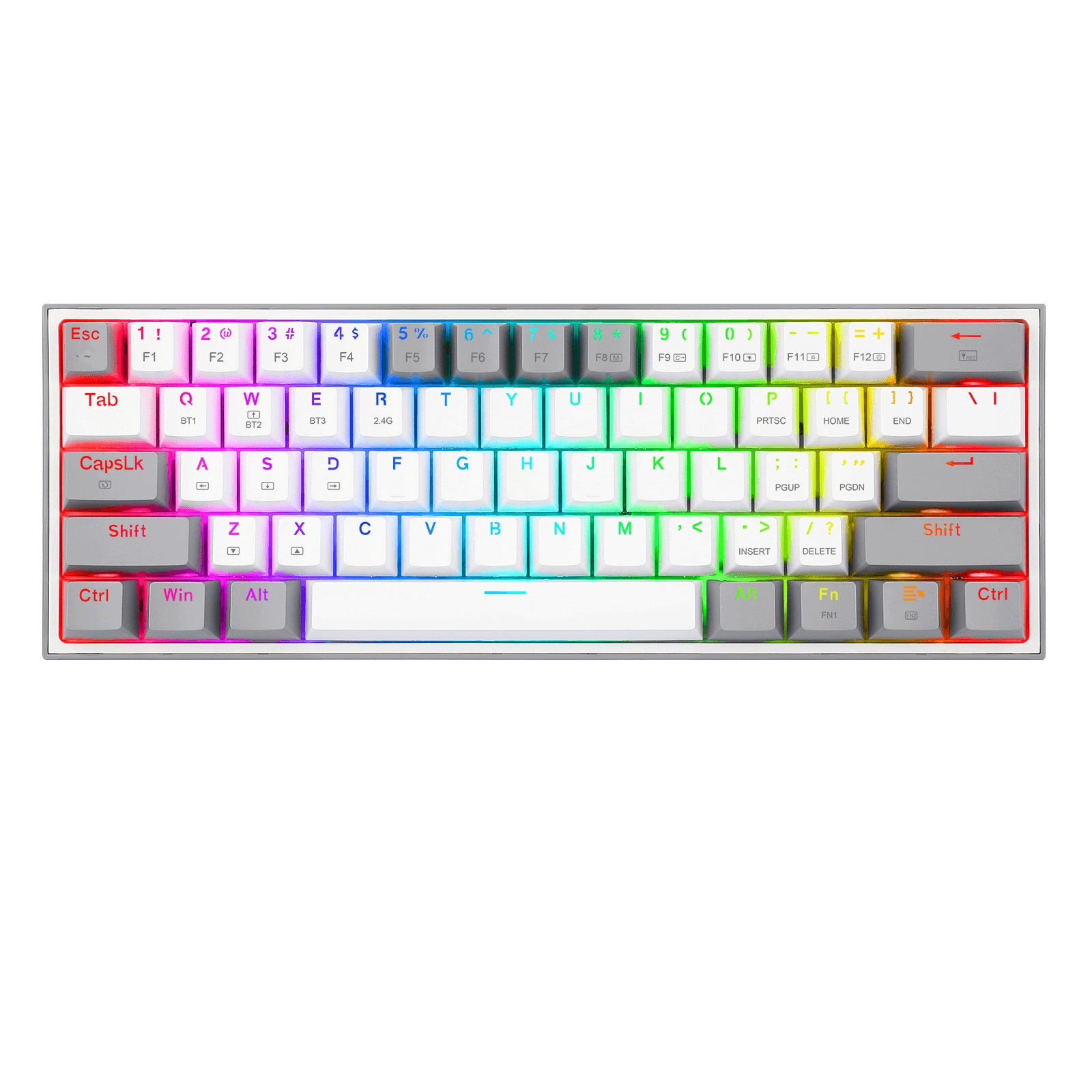 Teclado Mecánico Redragon Fizz Pro White/Gray